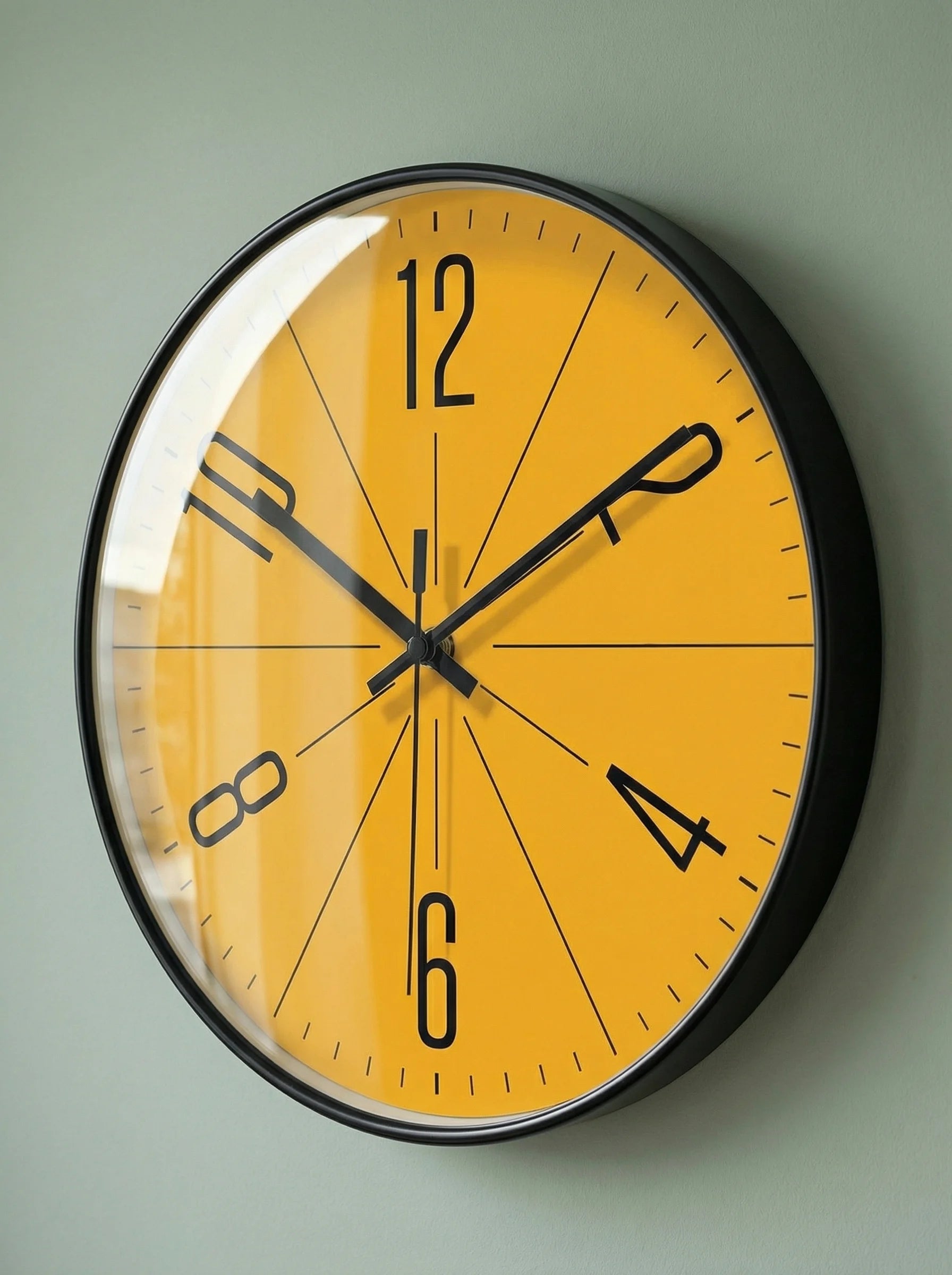 Zegar Ścienny | Okrągła Tarcza Kontrastowa-Wall Clocks-Polizatto