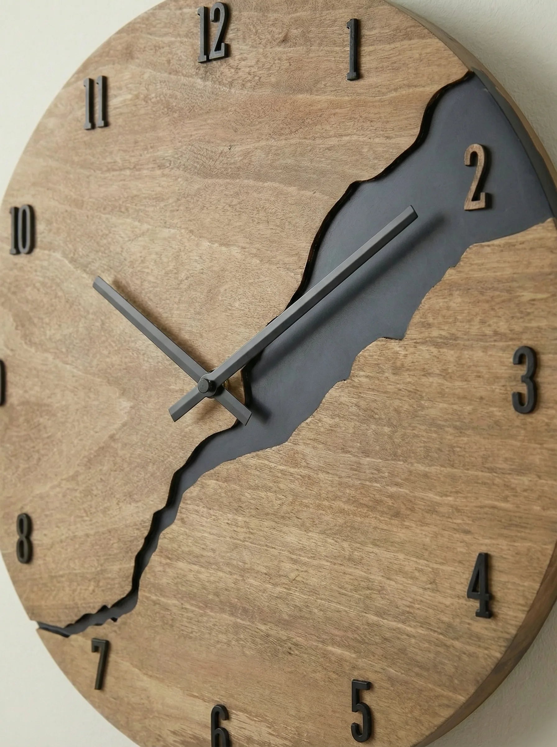 Zegar Ścienny | Okrągła Tarcza Strukturalna-Wall Clock-Polizatto