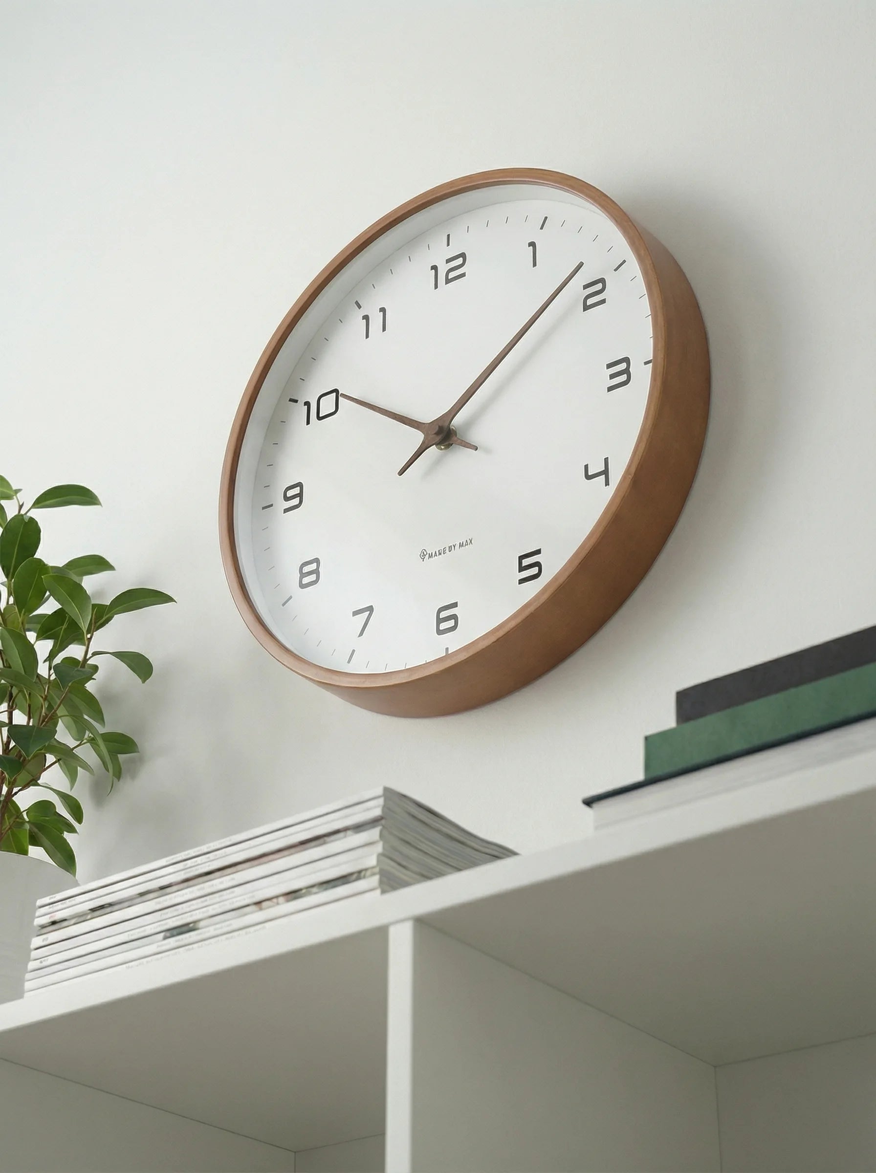 Zegar Ścienny | Okrągła Tarcza Czytelna-Wall Clock-Polizatto