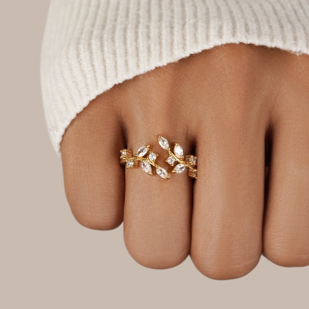 Pierścionek Gałązka Damski | Nowoczesny Pierścionek-Women Ring-Polizatto