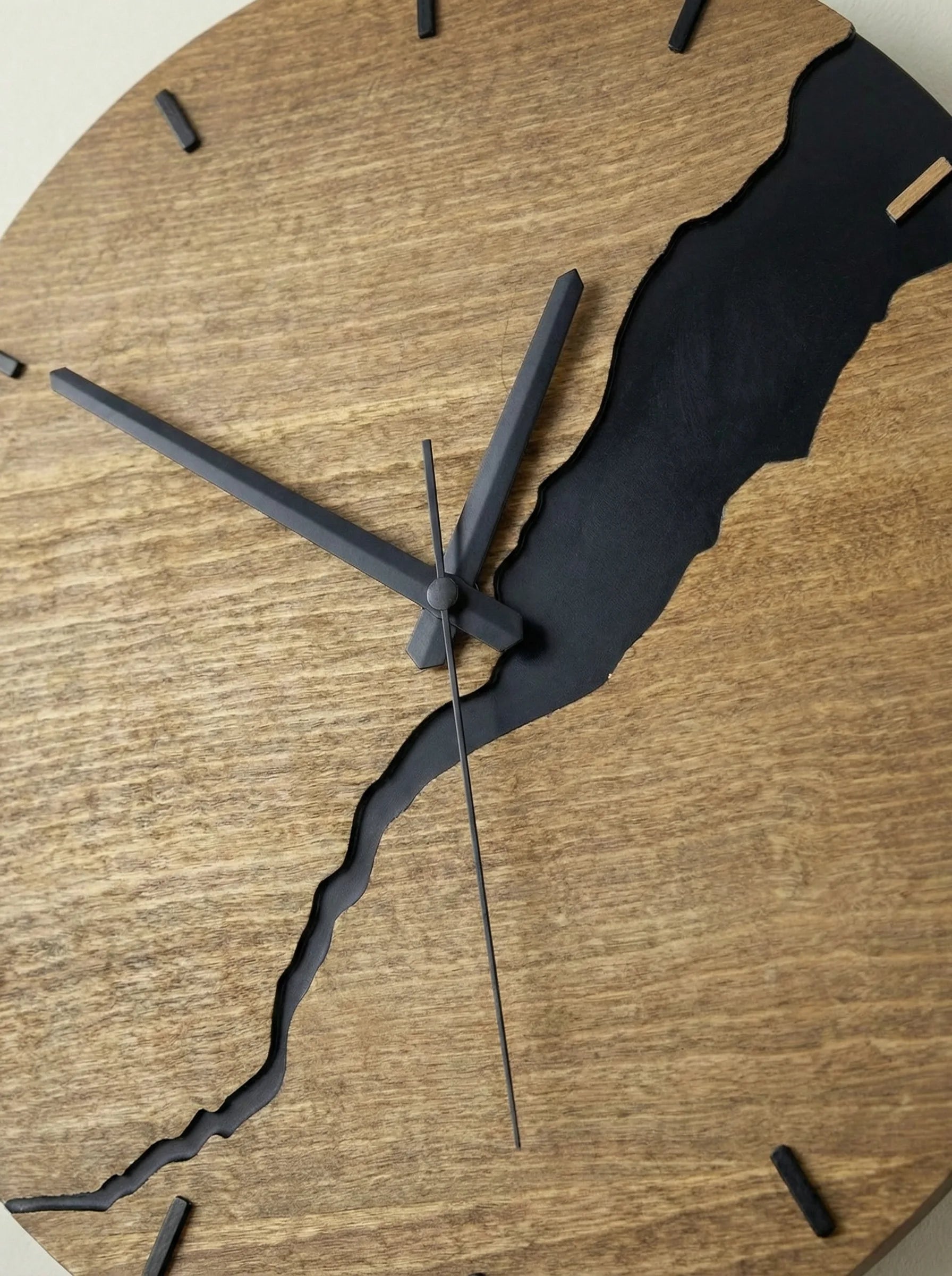 Zegar Ścienny | Okrągła Tarcza Strukturalna-Wall Clock-Polizatto