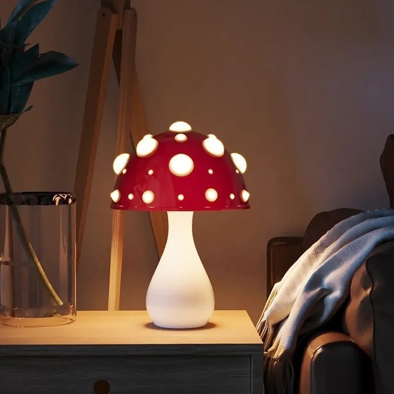 Lampa Stołowa LED | Lampa Grzybowa-Table Lamp-Polizatto