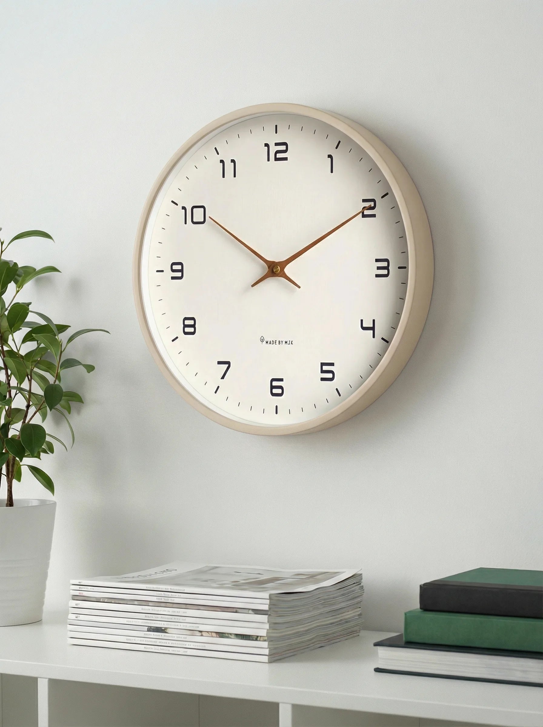 Zegar Ścienny | Okrągła Tarcza Czytelna-Wall Clock-Polizatto