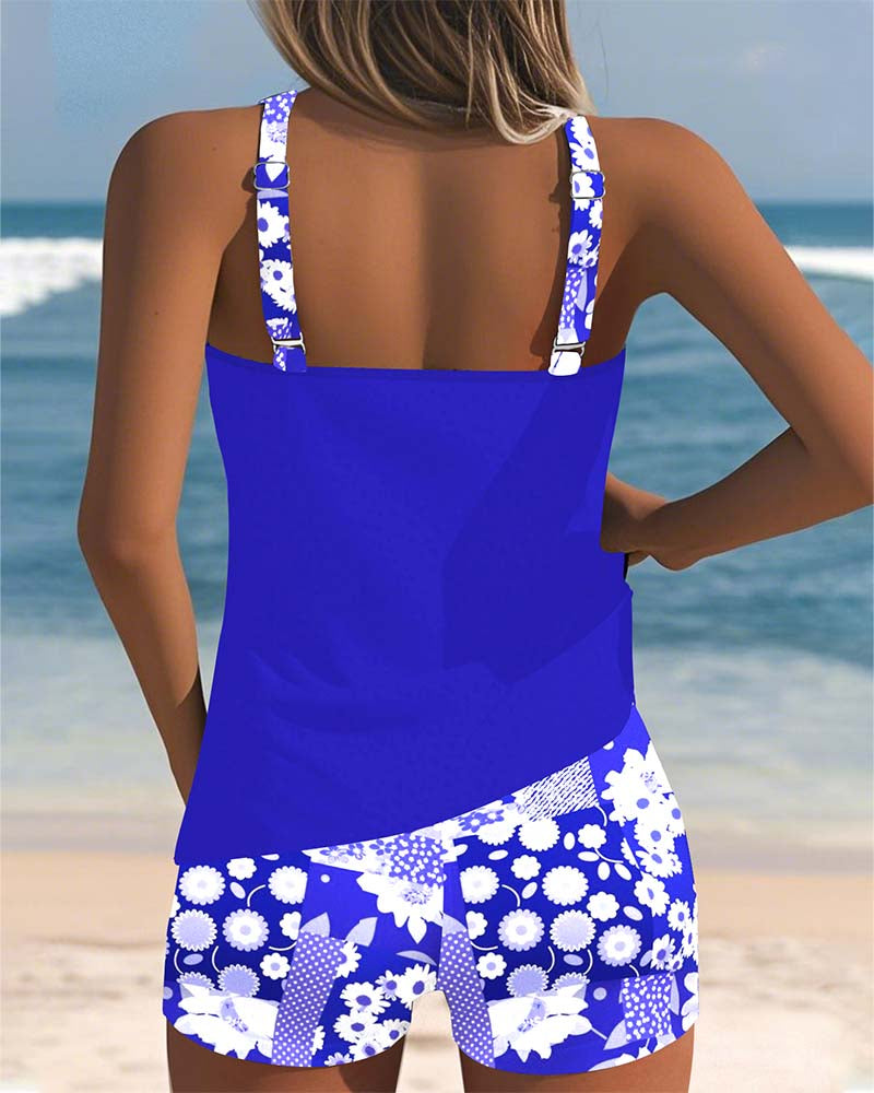 Strój Kąpielowy Dwuczęściowy | Tankini Z Szortami-Women Swimsuit-Polizatto