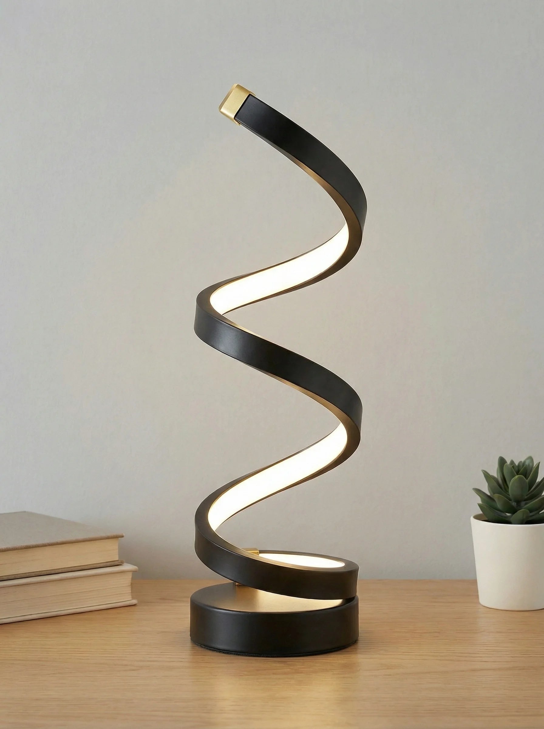 Lampa Stołowa | Spiralna Forma Pionowa-Table Lamp-Polizatto