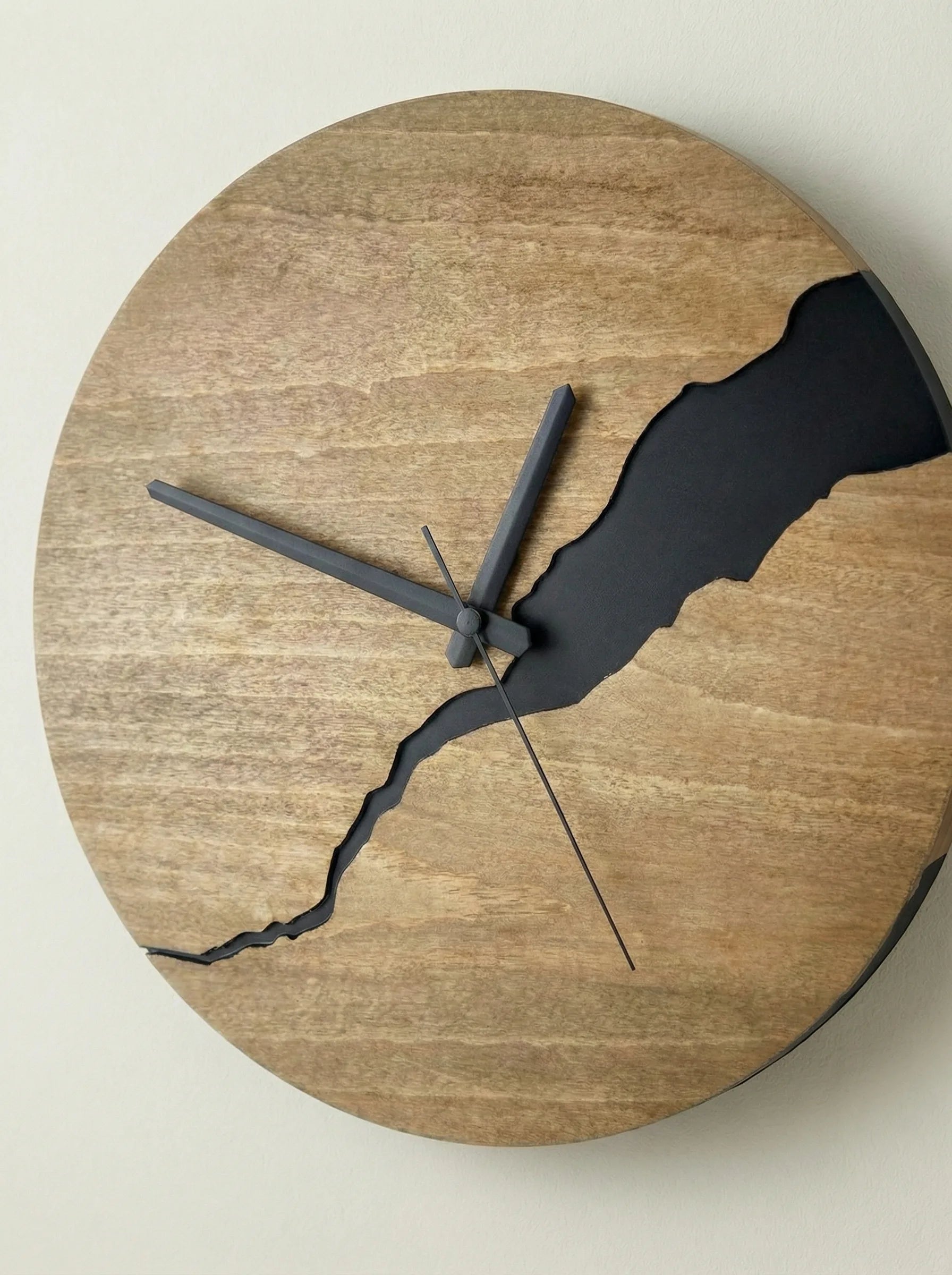 Zegar Ścienny | Okrągła Tarcza Strukturalna-Wall Clock-Polizatto