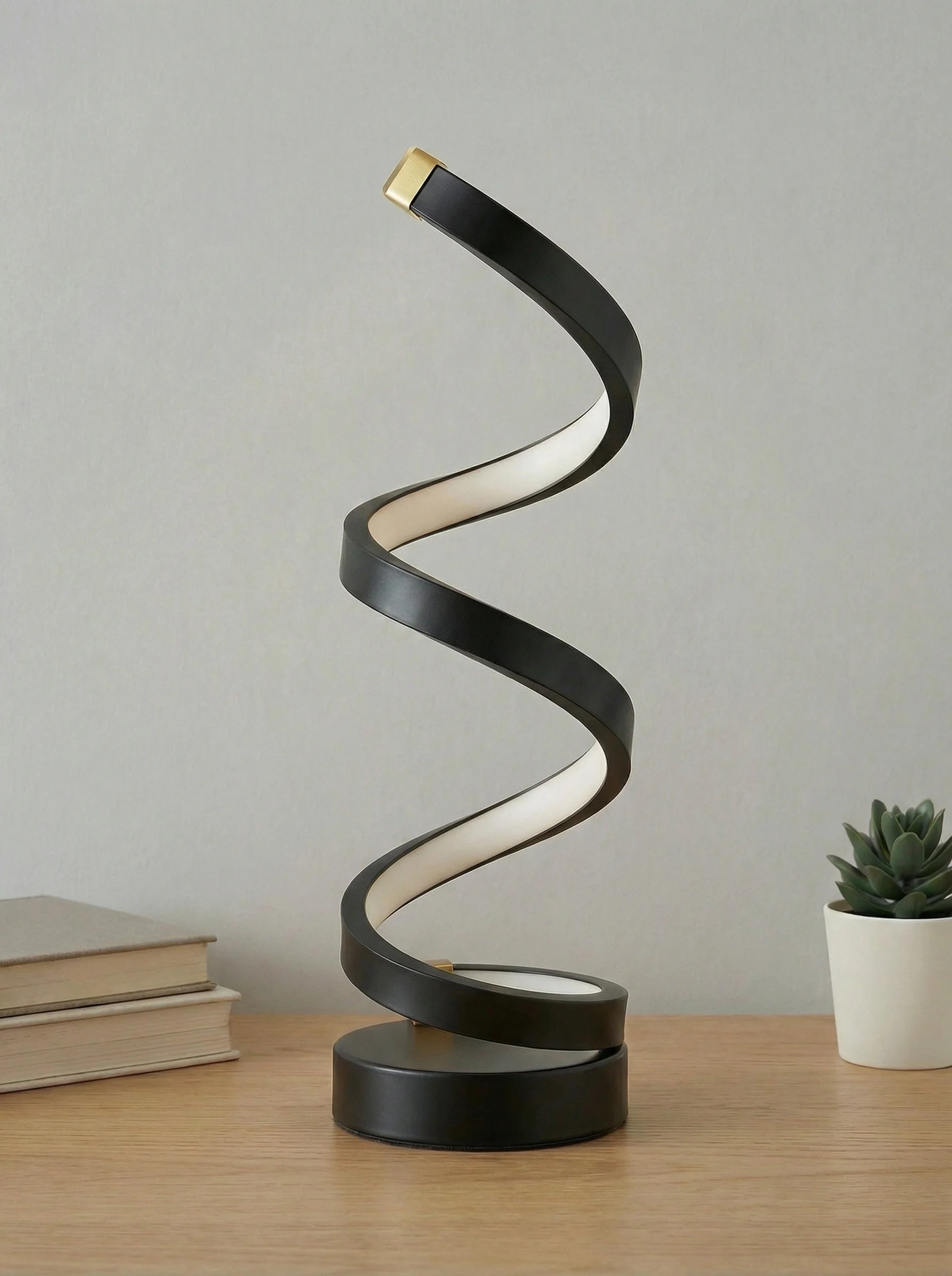 Lampa Stołowa | Spiralna Forma Pionowa-Table Lamp-Polizatto