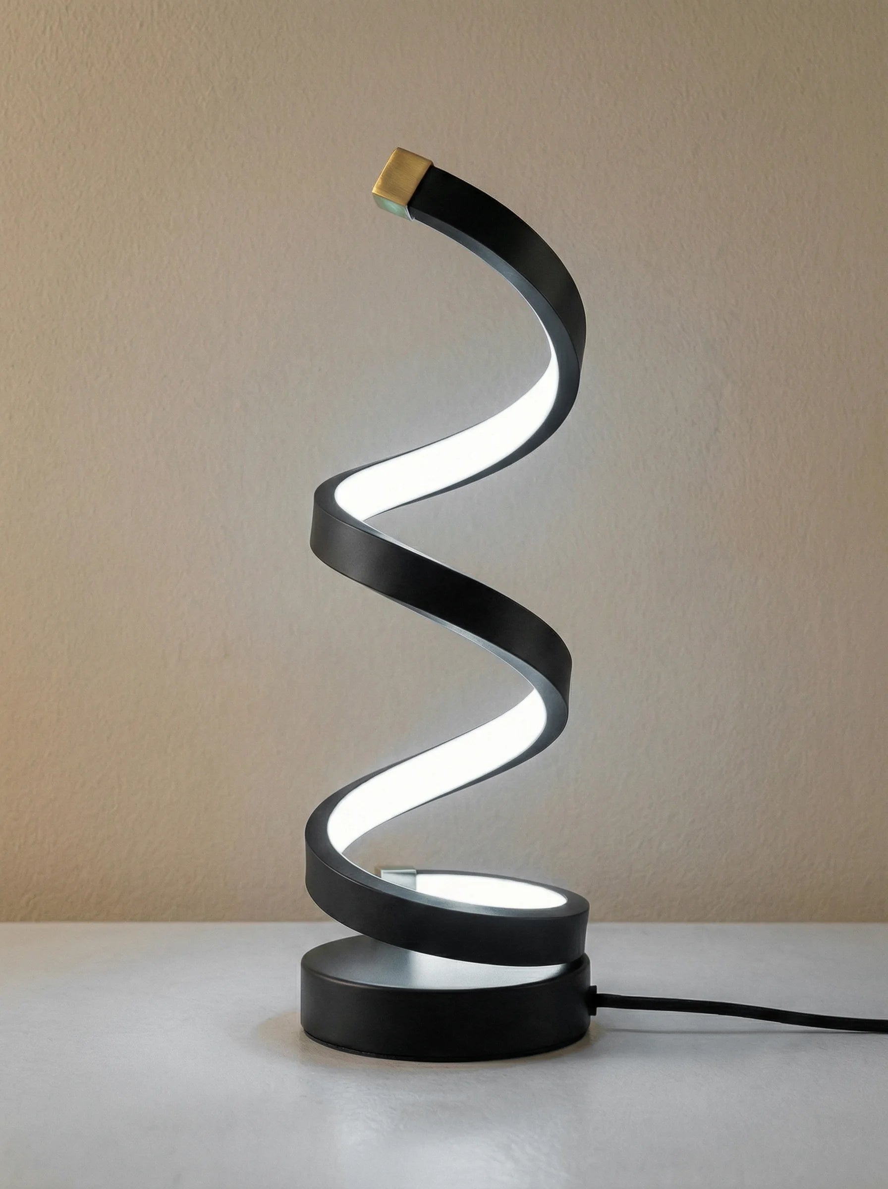 Lampa Stołowa | Spiralna Forma Pionowa-Table Lamp-Polizatto