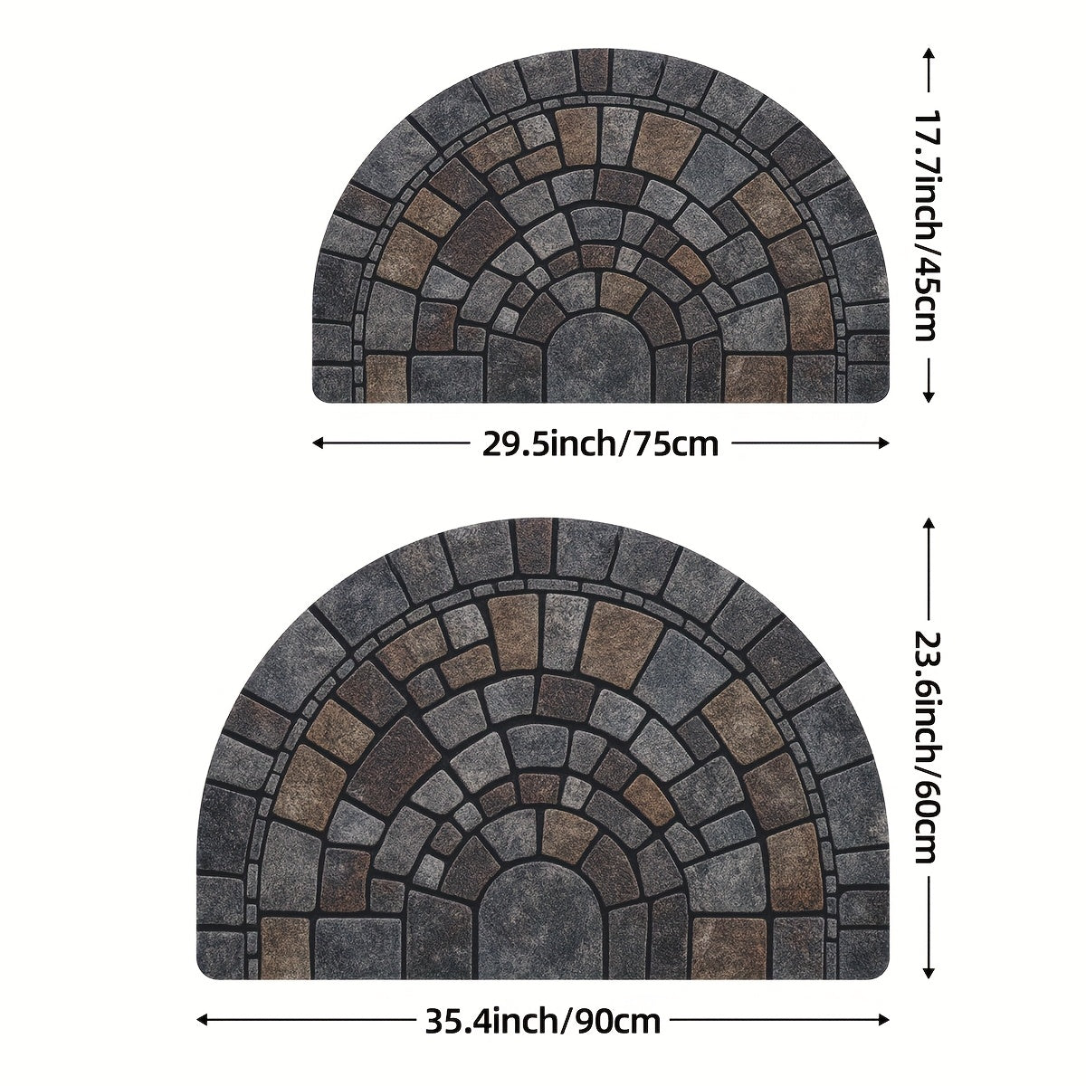 Wycieraczka Półksiężyc | Mata Powitalna-Door Mat-Polizatto