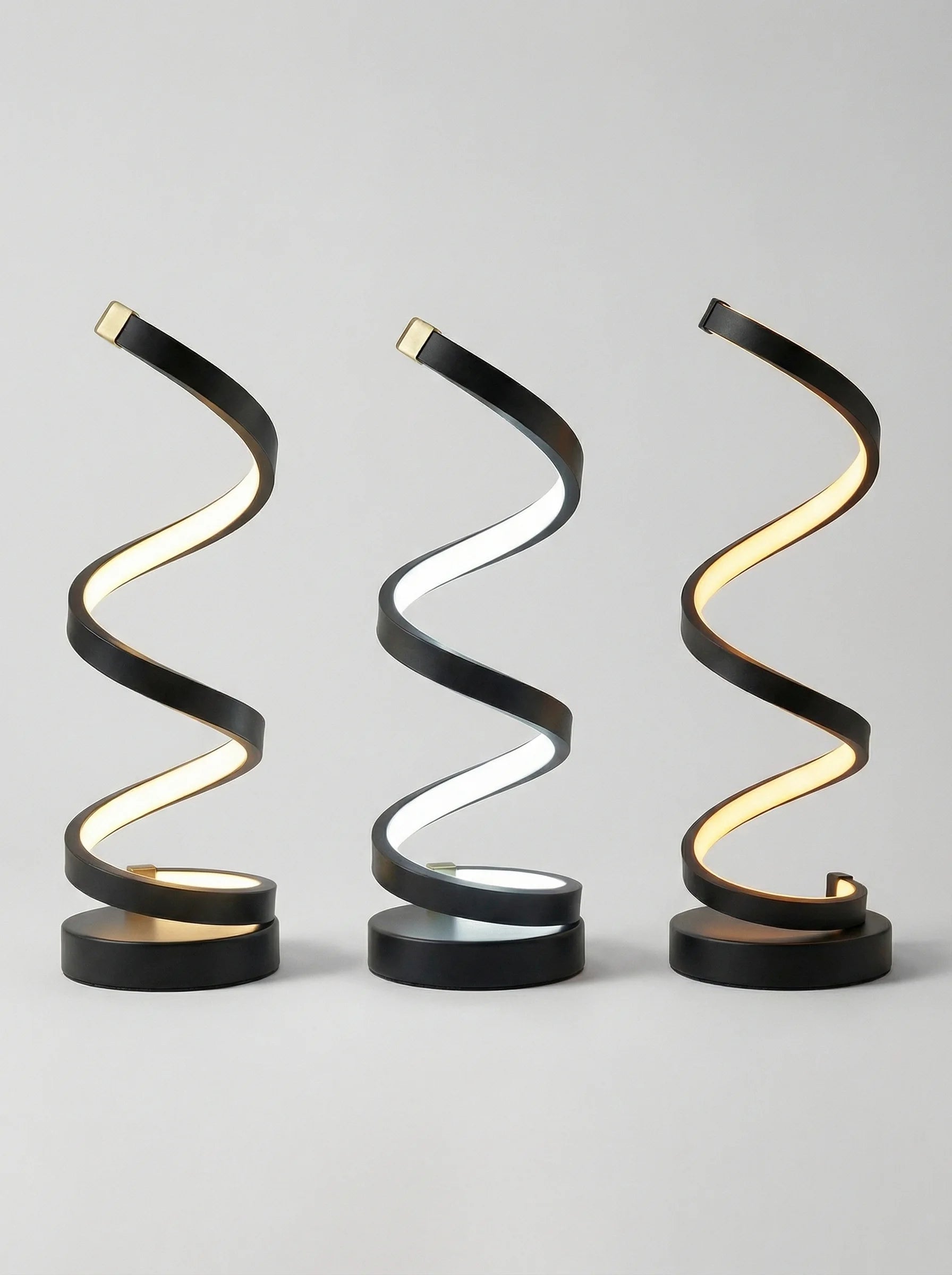 Lampa Stołowa | Spiralna Forma Pionowa-Table Lamp-Polizatto