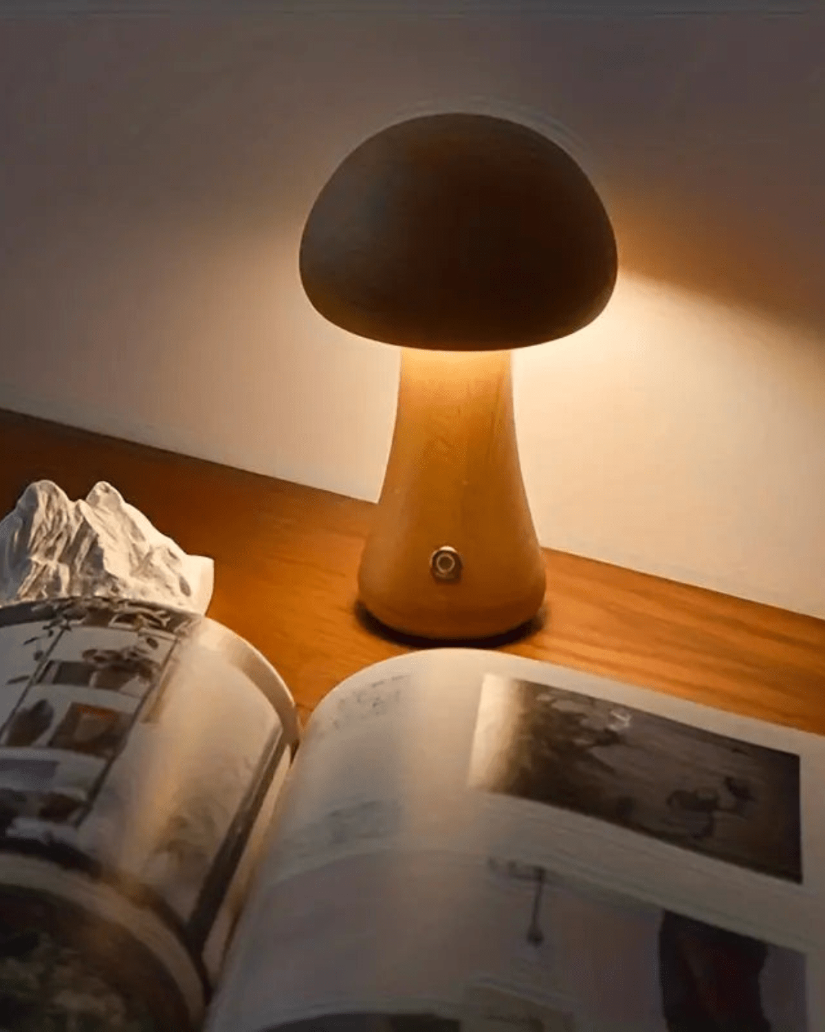 Lampa Grzybek | Lampka Nocna Stołowa-Table Lamp-Polizatto
