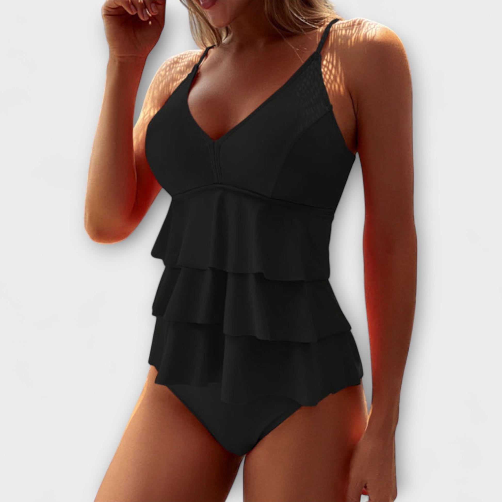 Strój Kąpielowy Damski | Strój Plażowy Z Falbanami-Women Swimsuit-Polizatto