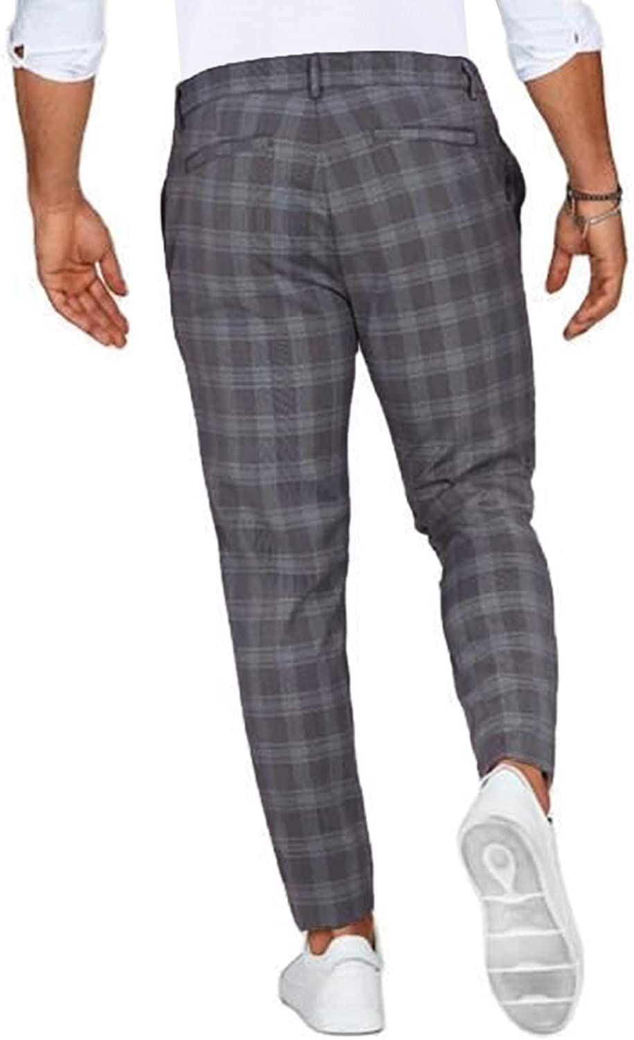Spodnie Męskie | Spodnie Męskie W Kratę-Men Pants-Polizatto