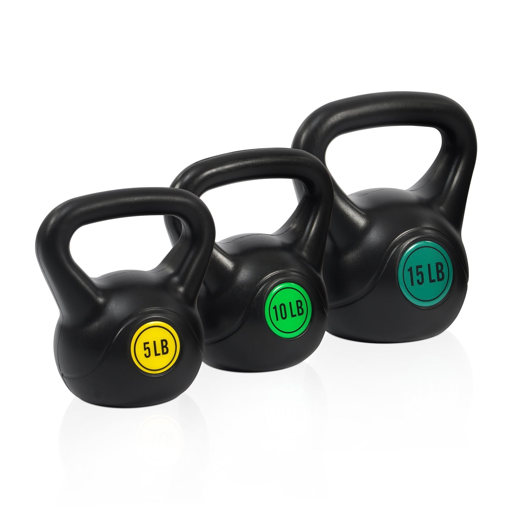 BalanceFrom Wide-Grip Vinyl-Coated Kettlebell (5lb - 20lb)