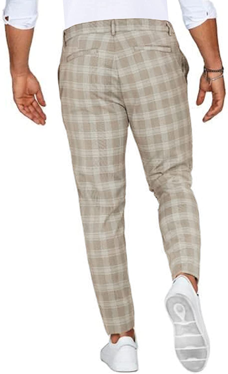 Spodnie Męskie | Spodnie Męskie W Kratę-Men Pants-Polizatto