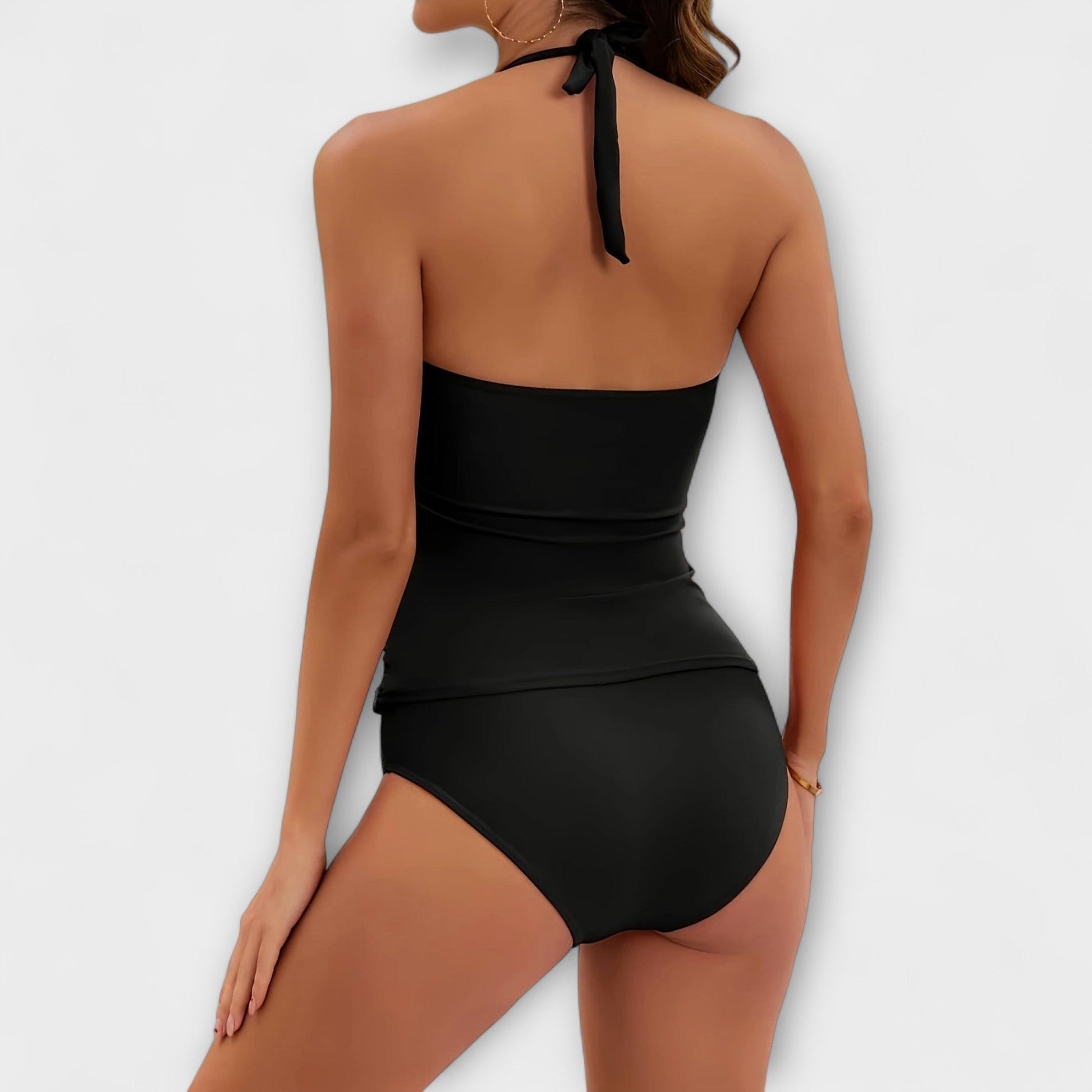 Strój Kąpielowy Dwuczęściowy | Tankini Gładkie-Women Swimsuit-Polizatto