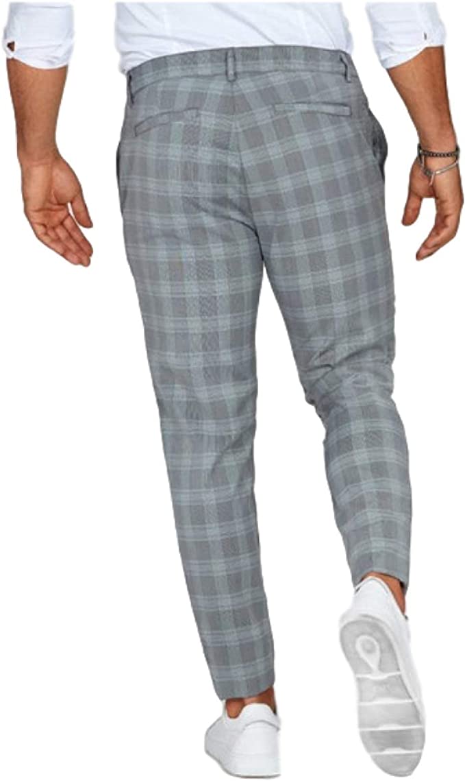 Spodnie Męskie | Spodnie Męskie W Kratę-Men Pants-Polizatto