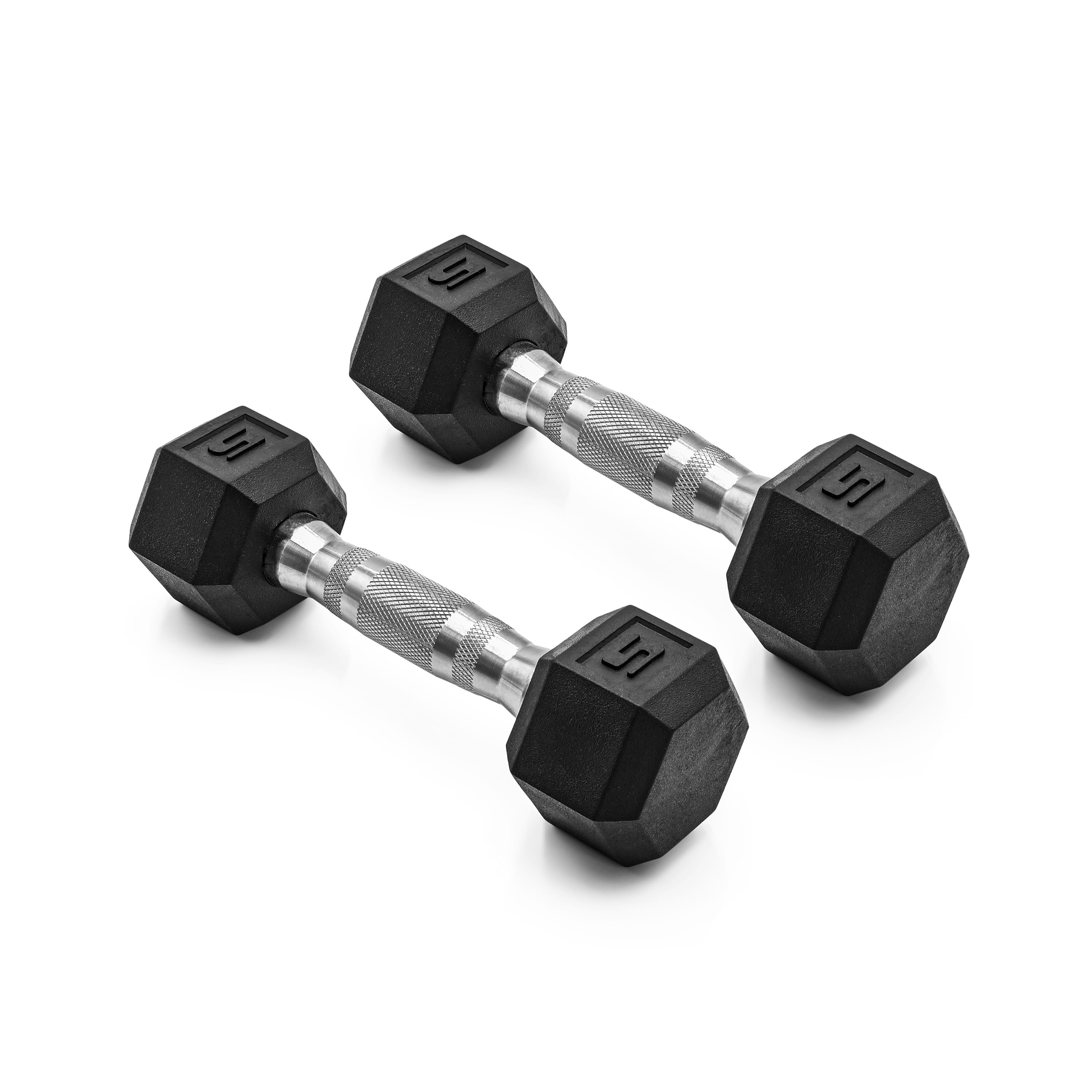 Rubber Hex Dumbbells (5lb – 70lb)