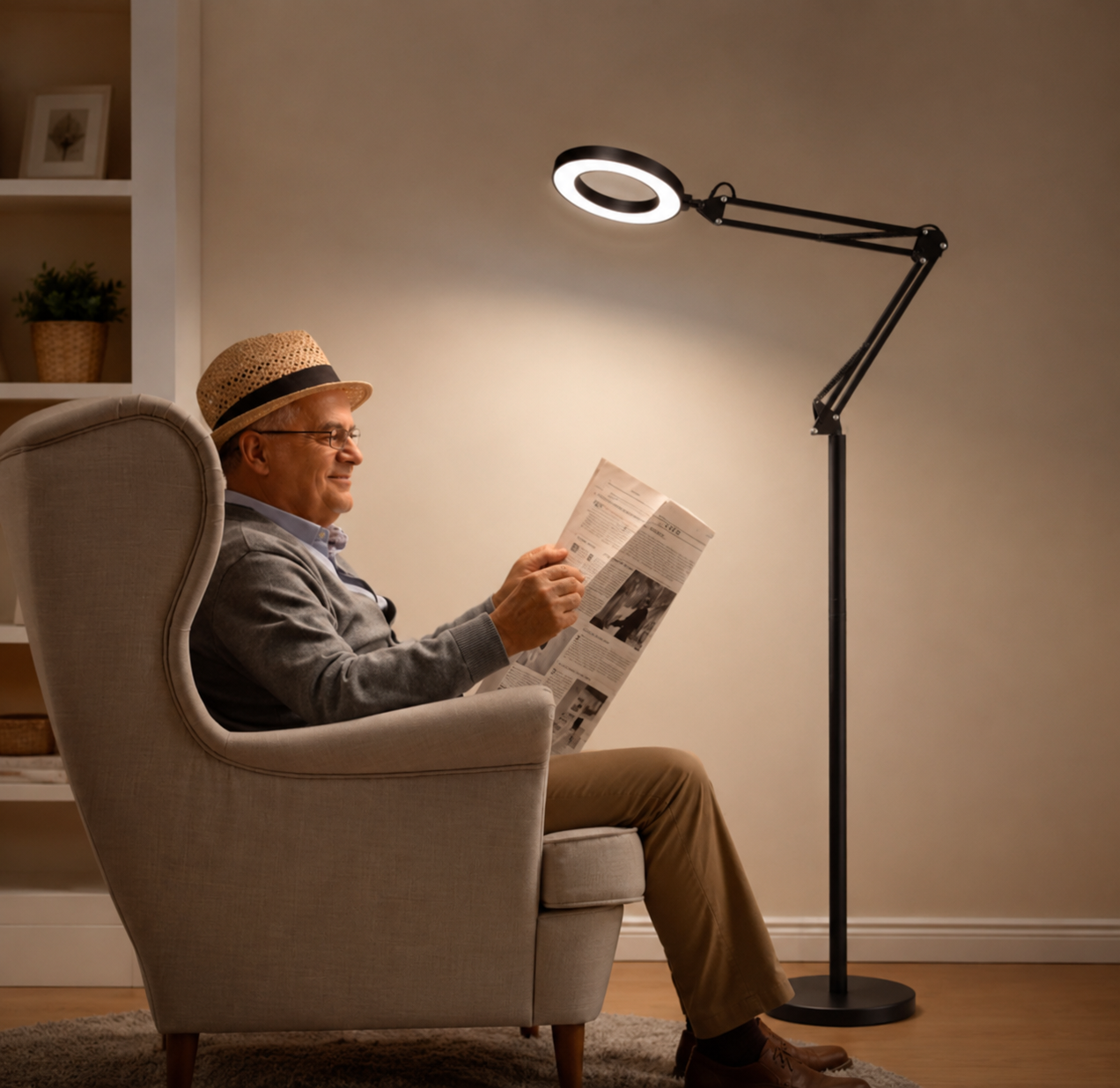 Lupa Stojąca | Lupa Do Czytania-Magnifying Lamp-Polizatto