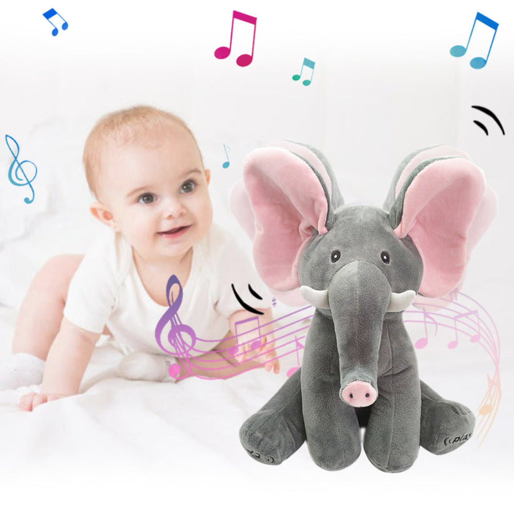 Pluszowy Słonik Interaktywny | Przytulanka Dla Niemowląt-Plush Toy-Polizatto
