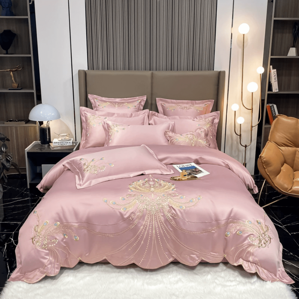 Komplet Pościeli | Pościel Haftowana Elegancka-Bedding Set-Polizatto