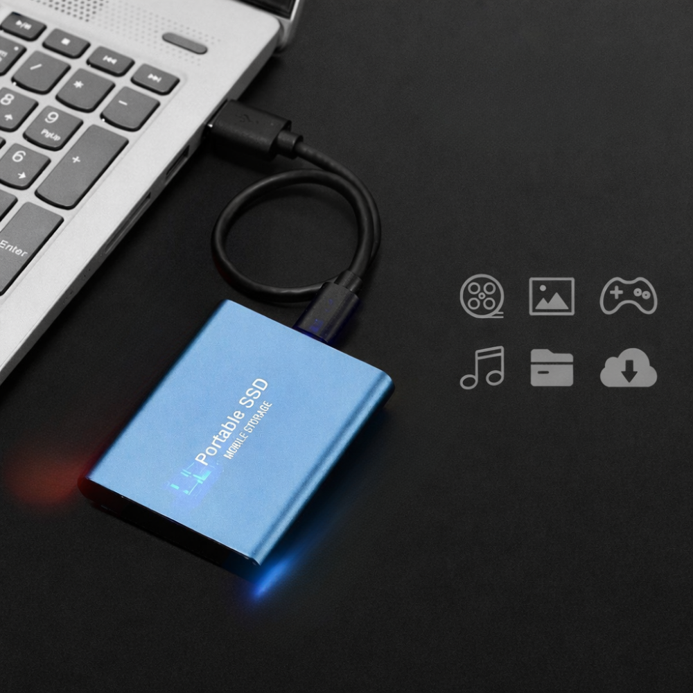 Dysk SSD 512 GB | Dysk Zewnętrzny Przenośny-External SSD-Polizatto