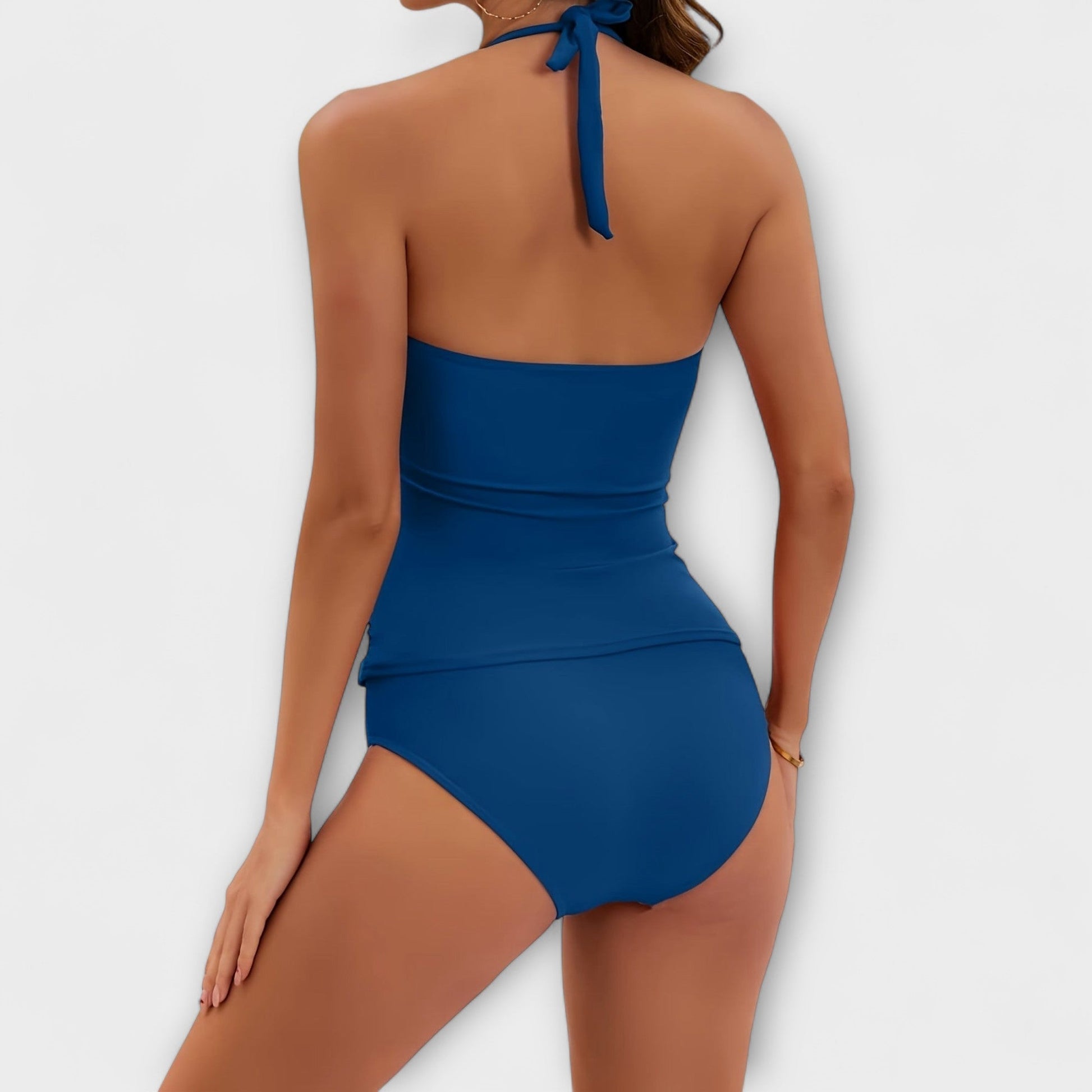 Strój Kąpielowy Dwuczęściowy | Tankini Gładkie-Women Swimsuit-Polizatto
