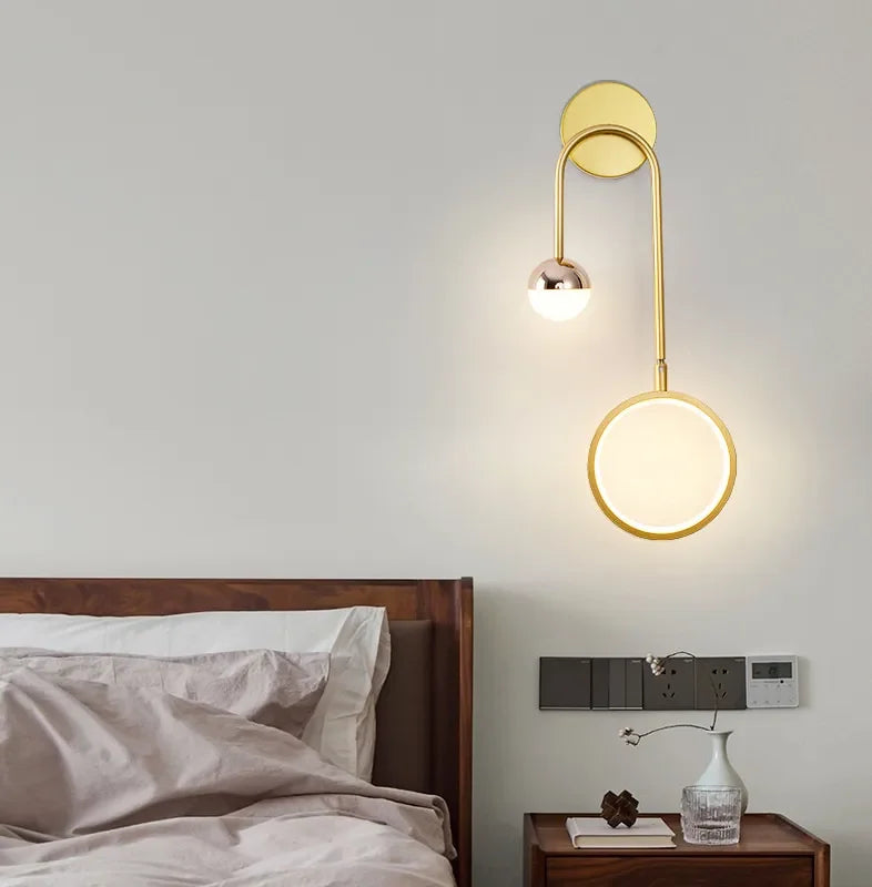Kinkiet LED Ścienny | Lampa Do Sypialni-Wall Light-Polizatto