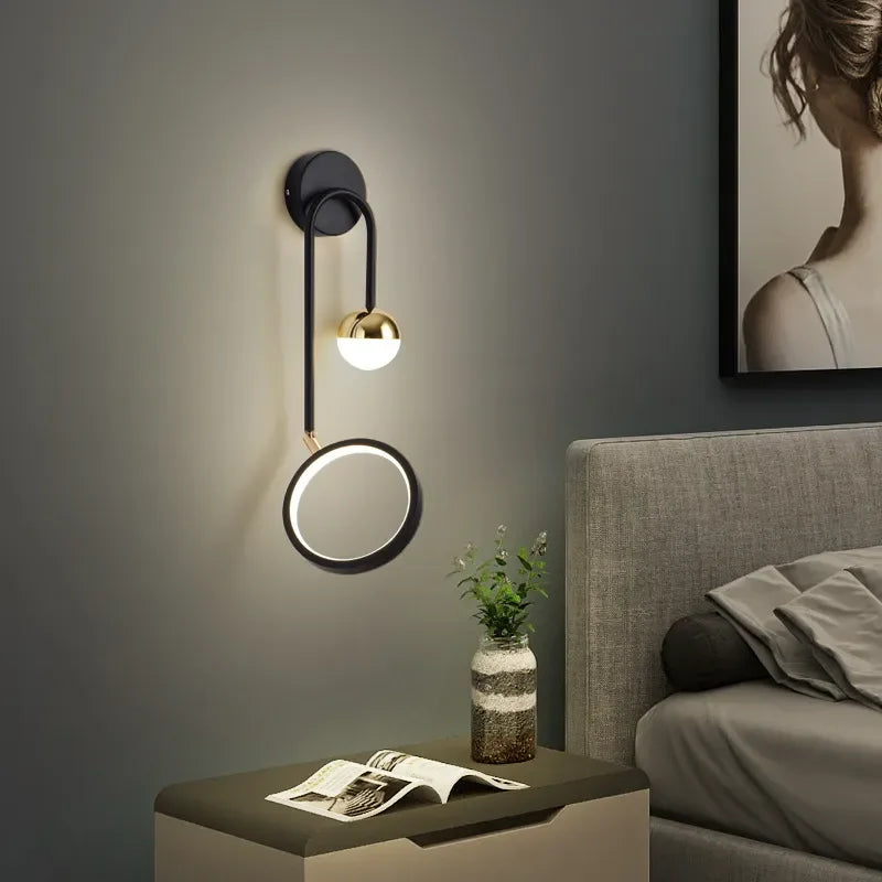 Kinkiet LED Ścienny | Lampa Do Sypialni-Wall Light-Polizatto
