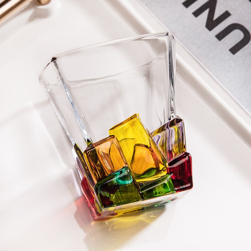 Kolorowe Szklanki Do Napojów | Zestaw Szklanek Whisky-Tumbler-Polizatto