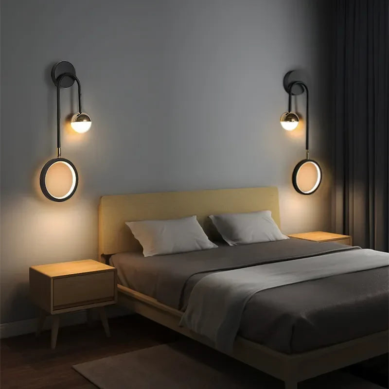 Kinkiet LED Ścienny | Lampa Do Sypialni-Wall Light-Polizatto