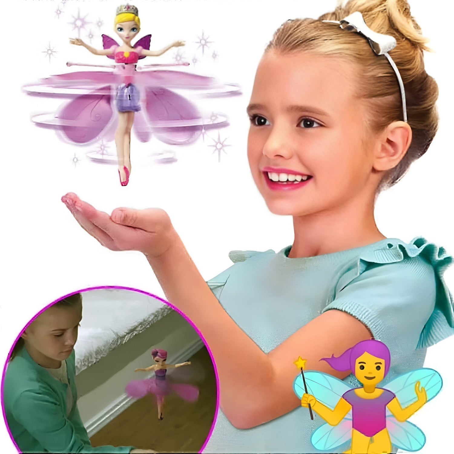 Latająca Wróżka Interaktywna | Lalka Latająca-Toy-Polizatto