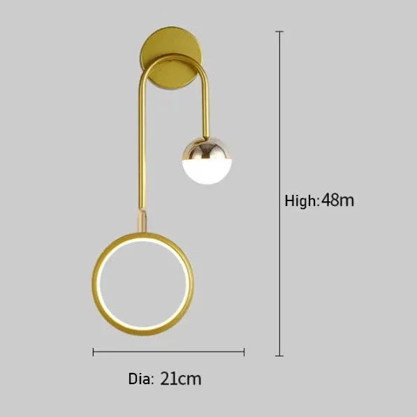 Kinkiet LED Ścienny | Lampa Do Sypialni-Wall Light-Polizatto
