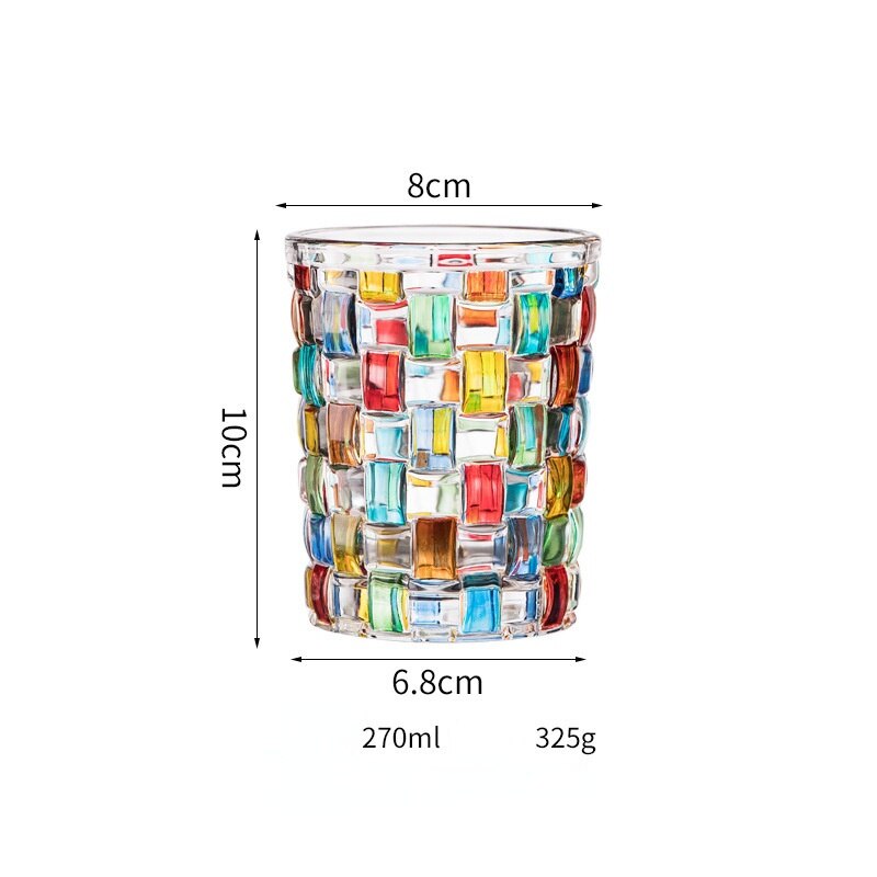 Kolorowe Szklanki Do Napojów | Zestaw Szklanek Whisky-Tumbler-Polizatto