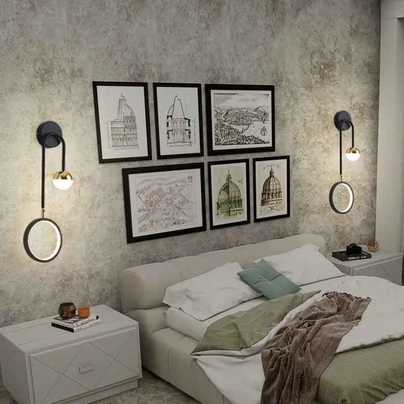 Kinkiet LED Ścienny | Lampa Do Sypialni-Wall Light-Polizatto
