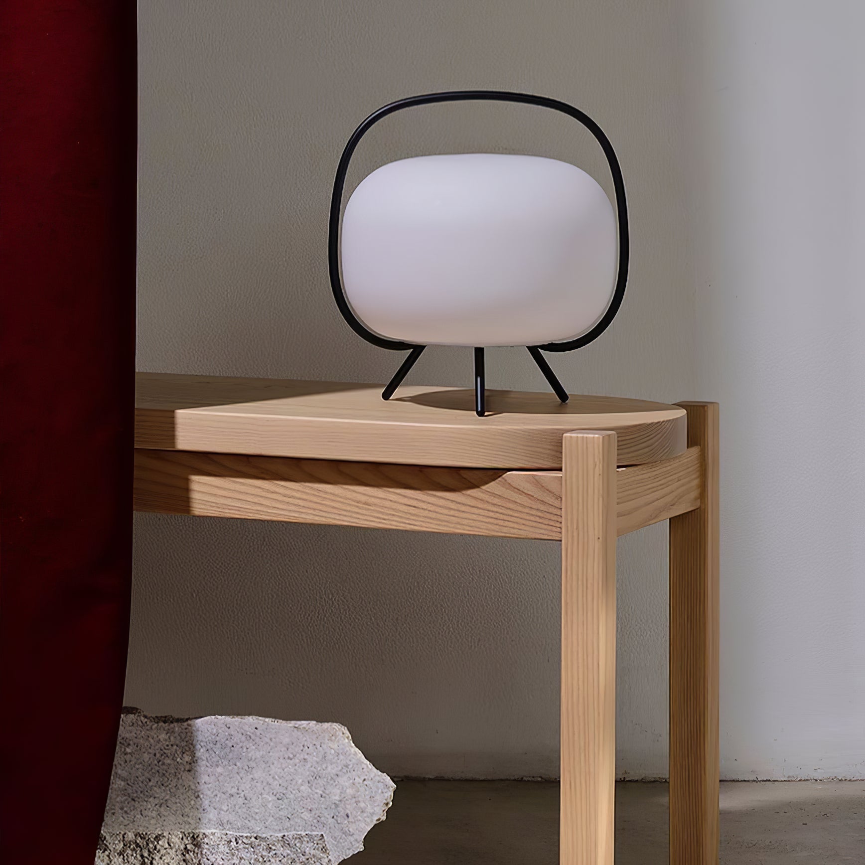 Lampa Stołowa Przenośna | Lampka Nocna Nowoczesna-Table Lamp-Polizatto