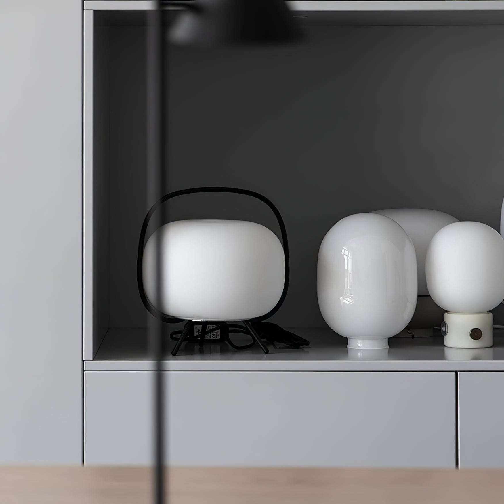 Lampa Stołowa Przenośna | Lampka Nocna Nowoczesna-Table Lamp-Polizatto