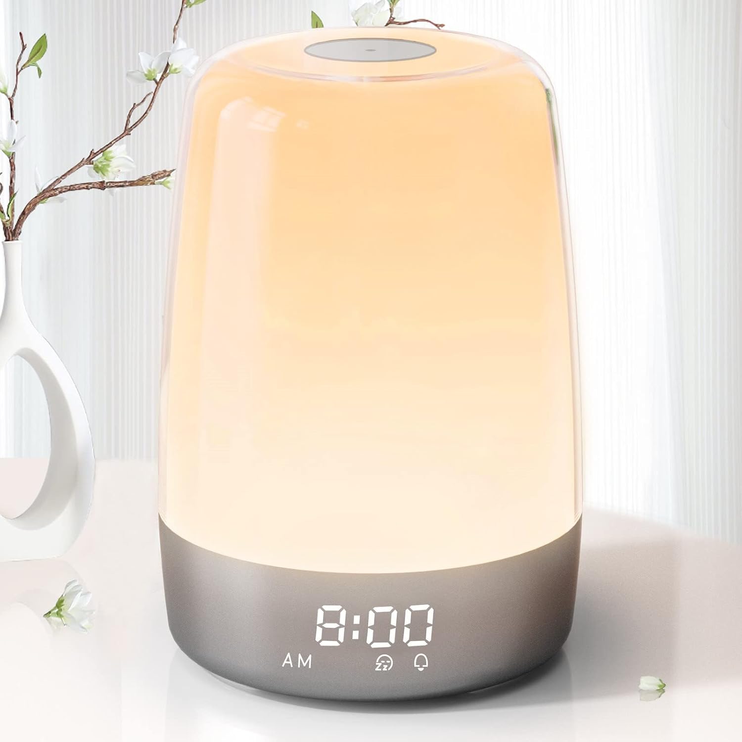Budzik Świetlny | Lampka Nocna Z Zegarem-Wake-Up Light-Polizatto