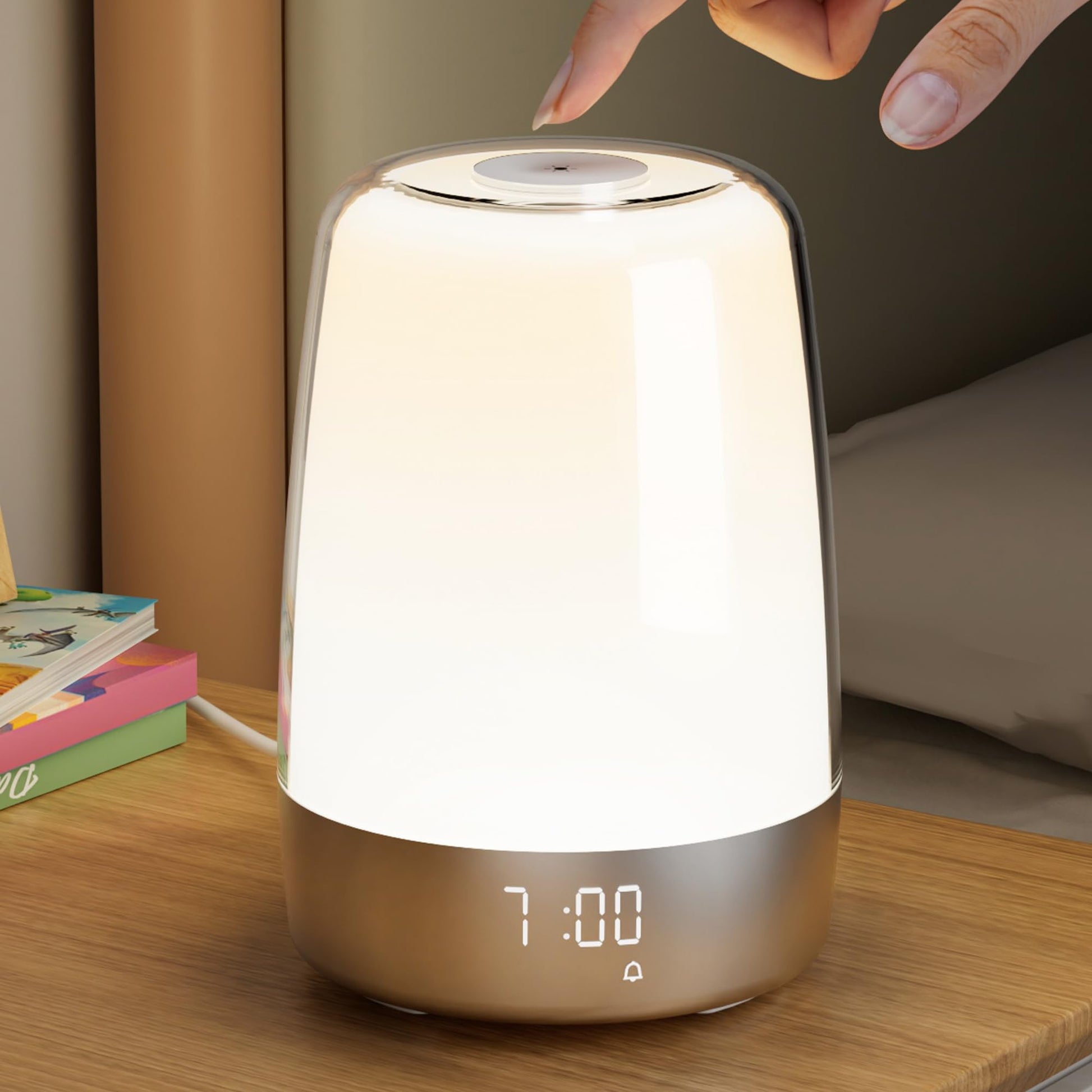 Budzik Świetlny | Lampka Nocna Z Zegarem-Wake-Up Light-Polizatto