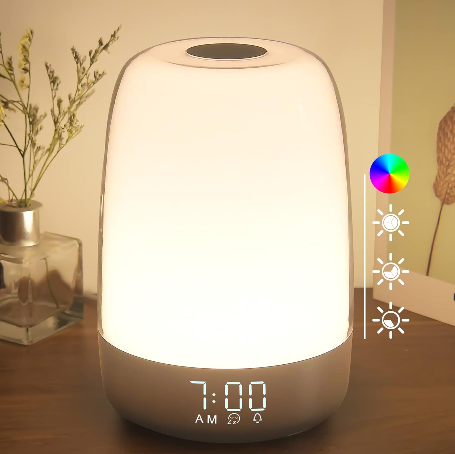 Budzik Świetlny | Lampka Nocna Z Zegarem-Wake-Up Light-Polizatto