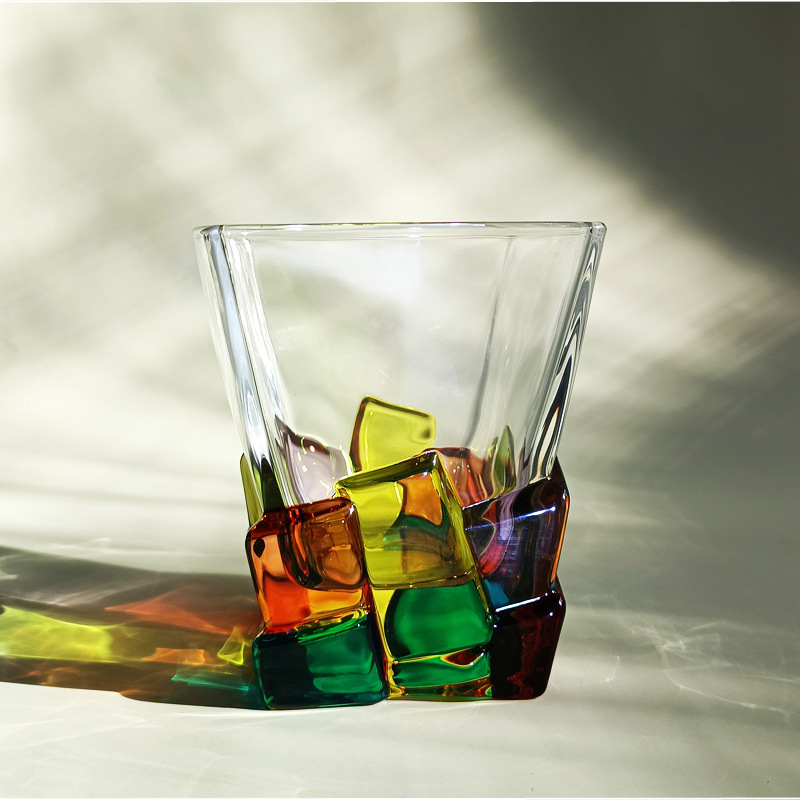 Kolorowe Szklanki Do Napojów | Zestaw Szklanek Whisky-Tumbler-Polizatto