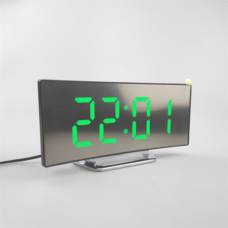 Lustrzany Zegar LED | Elektroniczny Zegar Stołowy-Desk Clock-Polizatto