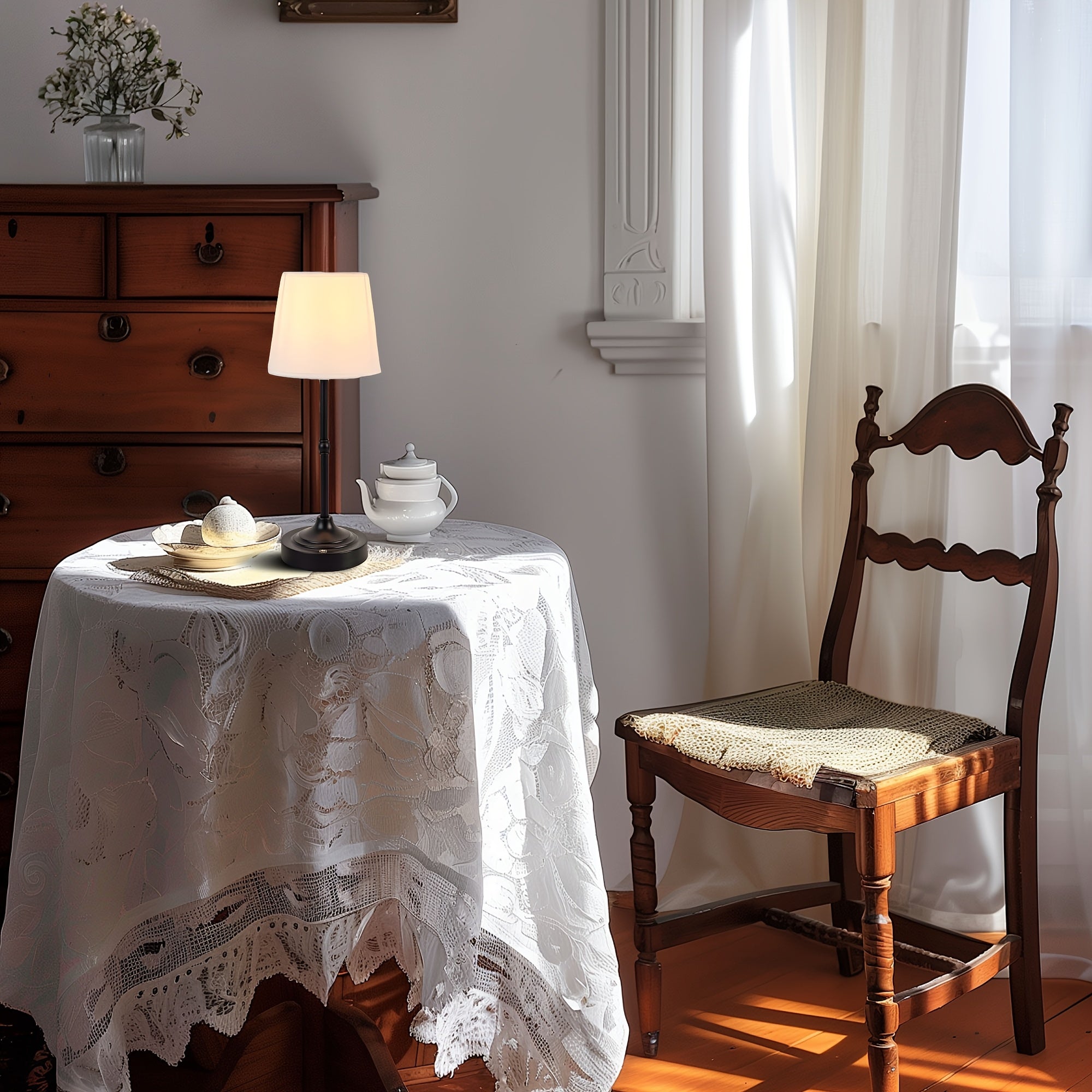 Lampa Stołowa Retro | Bezprzewodowa Lampa Stołowa-Table Lamp-Polizatto