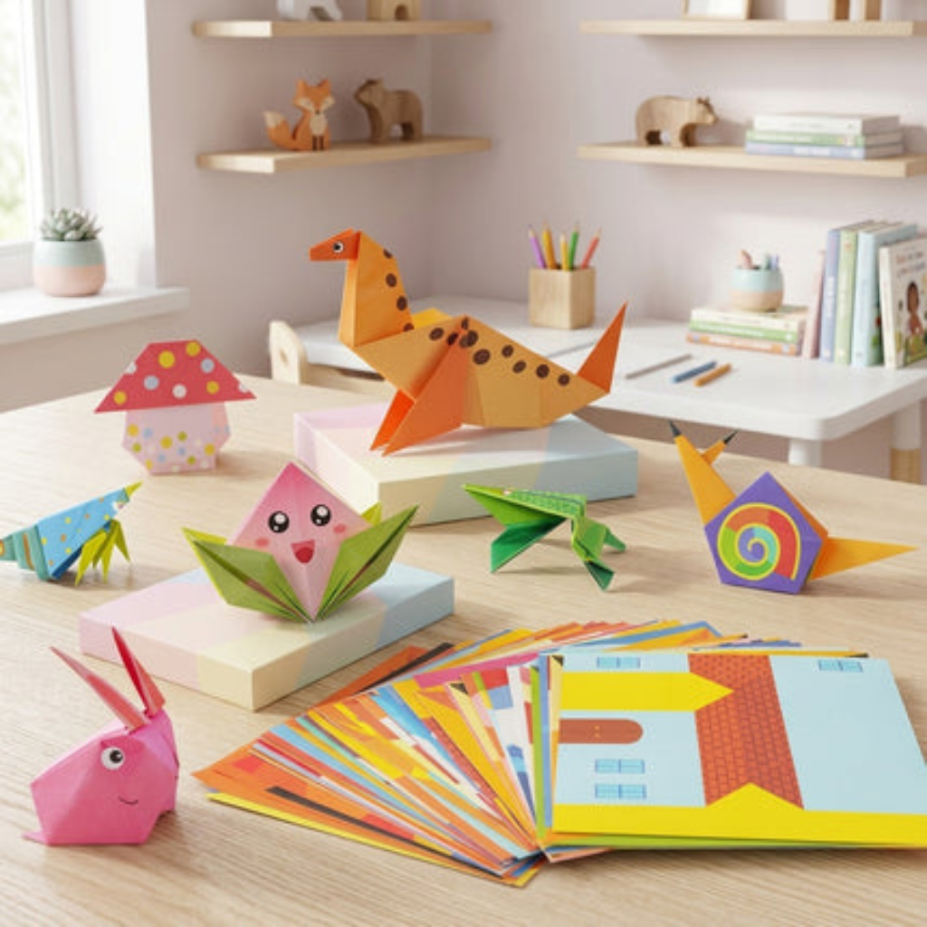 Kreatywny Zestaw Origami 3D ze Zwierzętami dla Dzieci | Bystoria