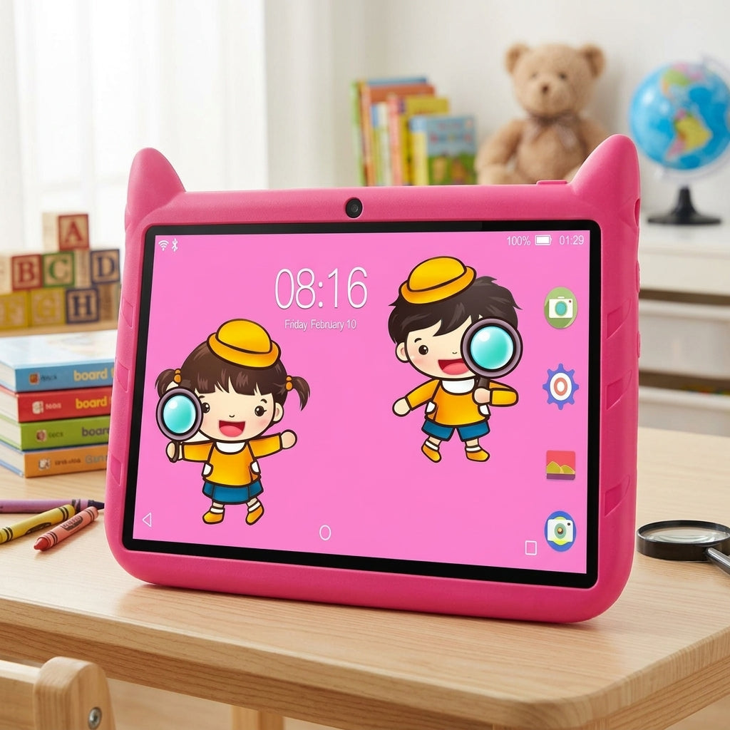 Tablet dla dzieci z 7-calowym ekranem HD i 5G WiFi do nauki i rozrywki | Miralux