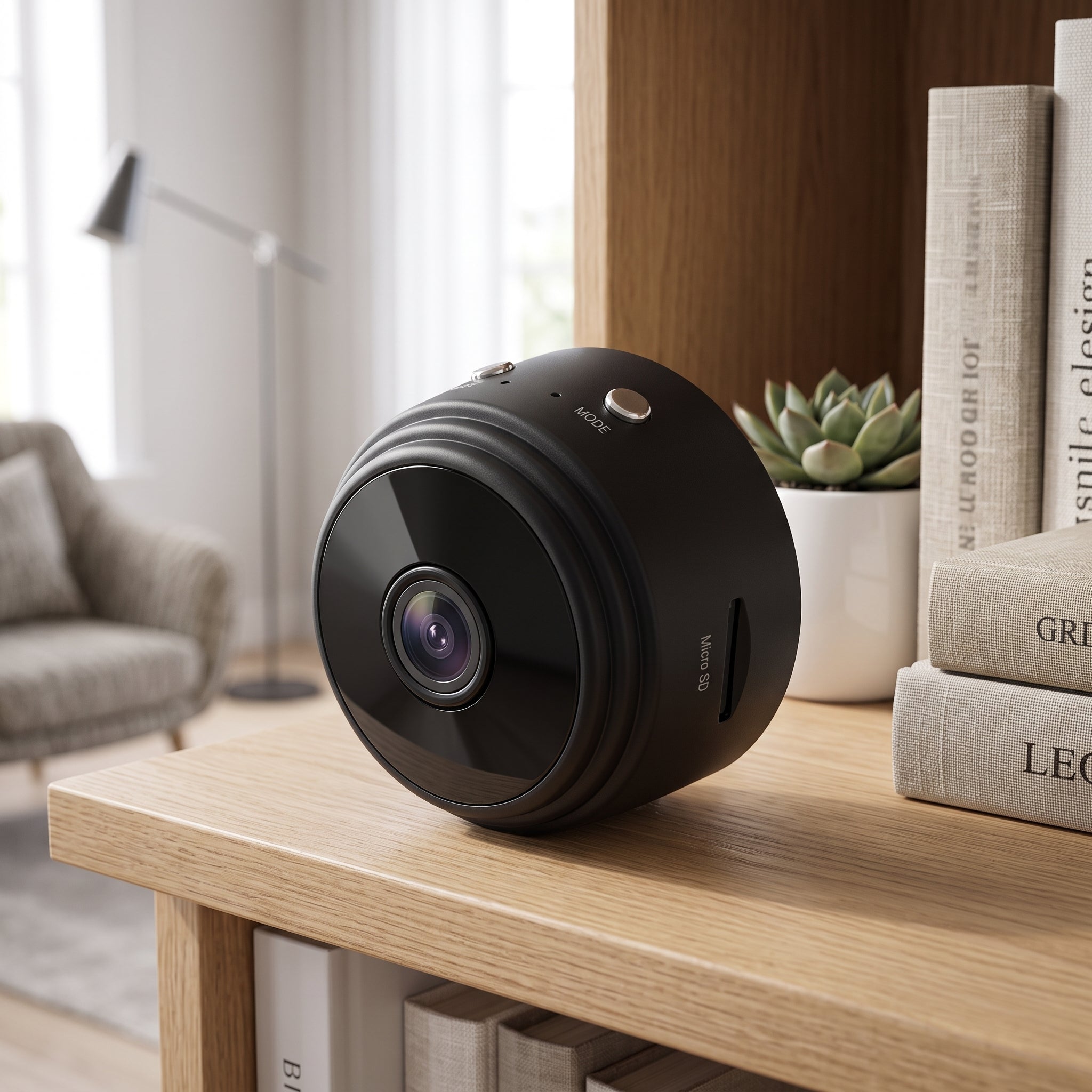 Bezprzewodowa Mini Kamera WiFi z Trybem Nocnym | Dyskreton