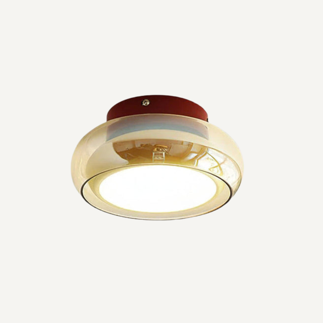 Dekoracyjna Szklana Lampa Sufitowa Stylowa Jasnodom | Ozdobna