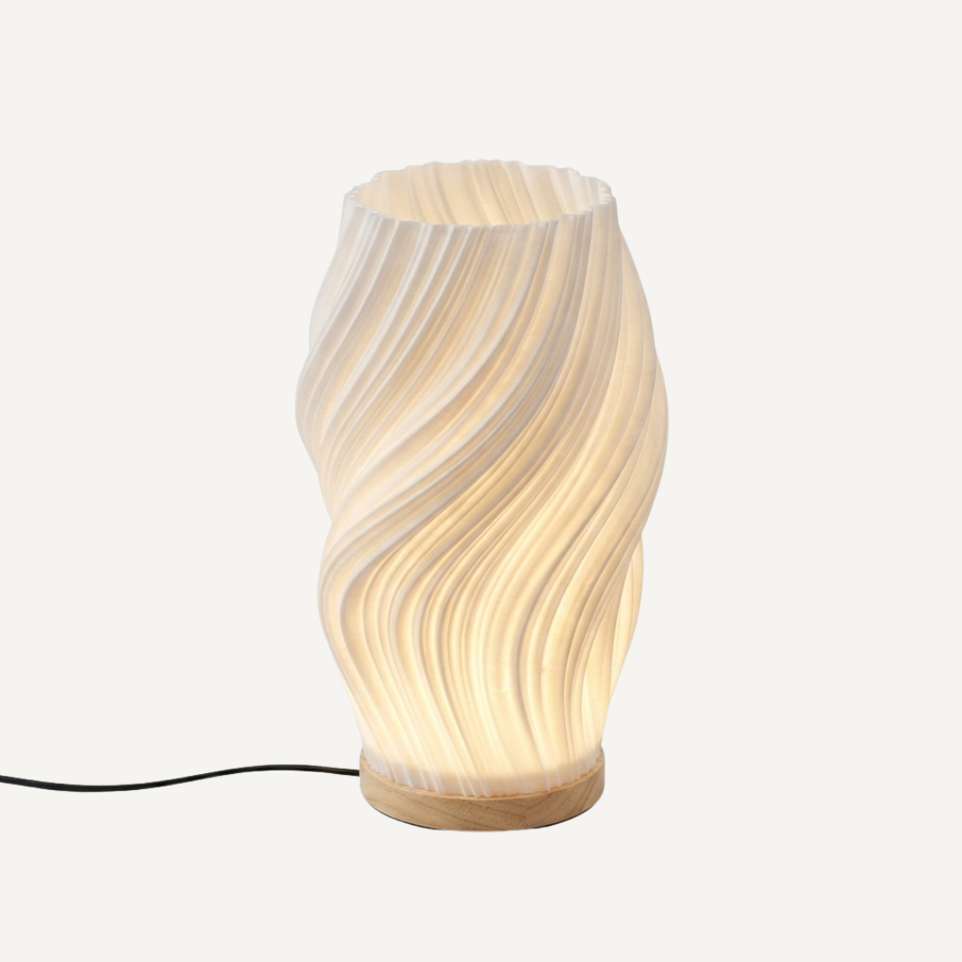 Lampa Stołowa | Falista Forma Pionowa