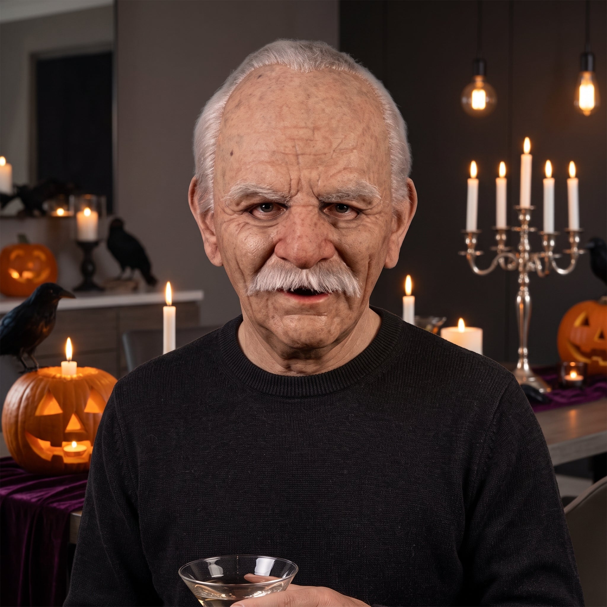 Silikonowa Maska Staruszki i Staruszka na Halloween | Przebieranka