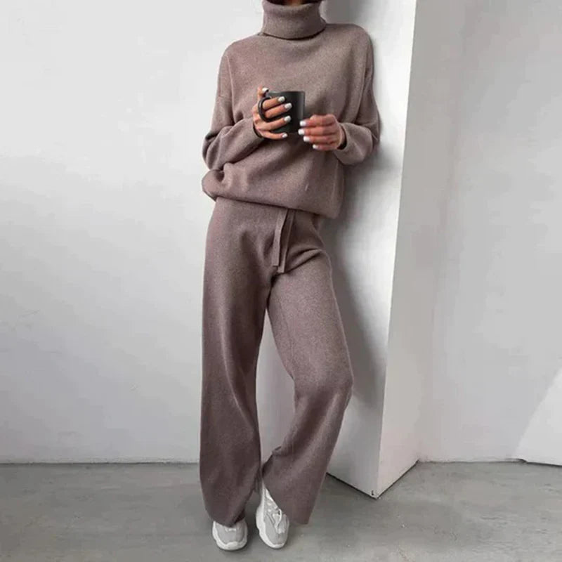 Damski Zestaw Loungewear z Kaszmiru o Luźnym Kroju i Miękkim Materiałem | Elvaria